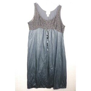 Maggie Lawrence Plus Black Lace Nylon Gown-Size 2X